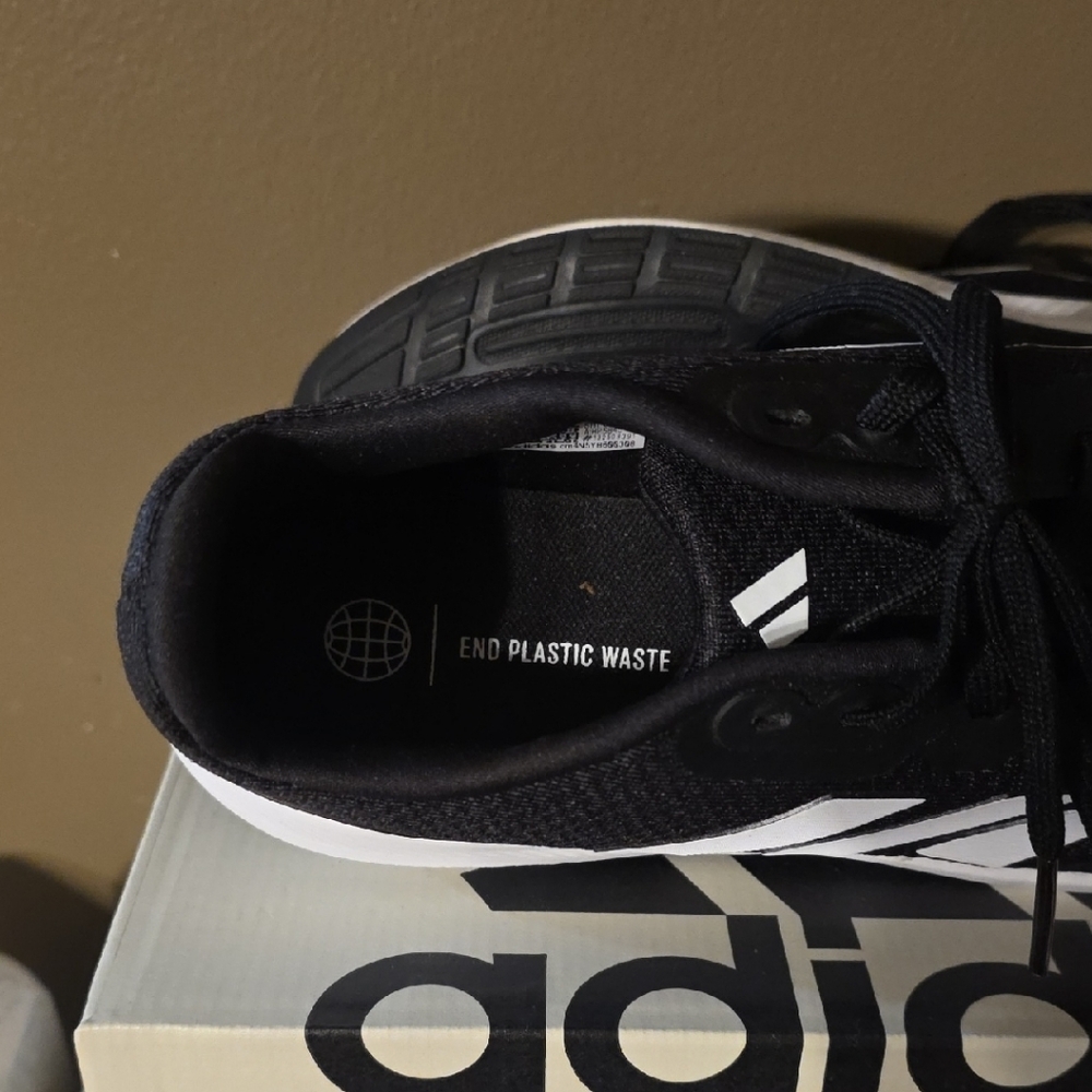 Adidas Black and White Athletic Shoes - Picture 4 of 5
